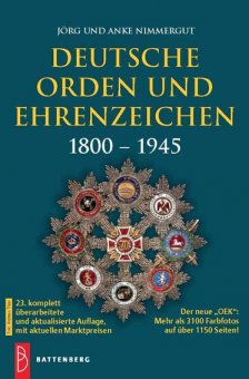 Deutsche Orden und Ehrenzeichen 1800 – 1945 